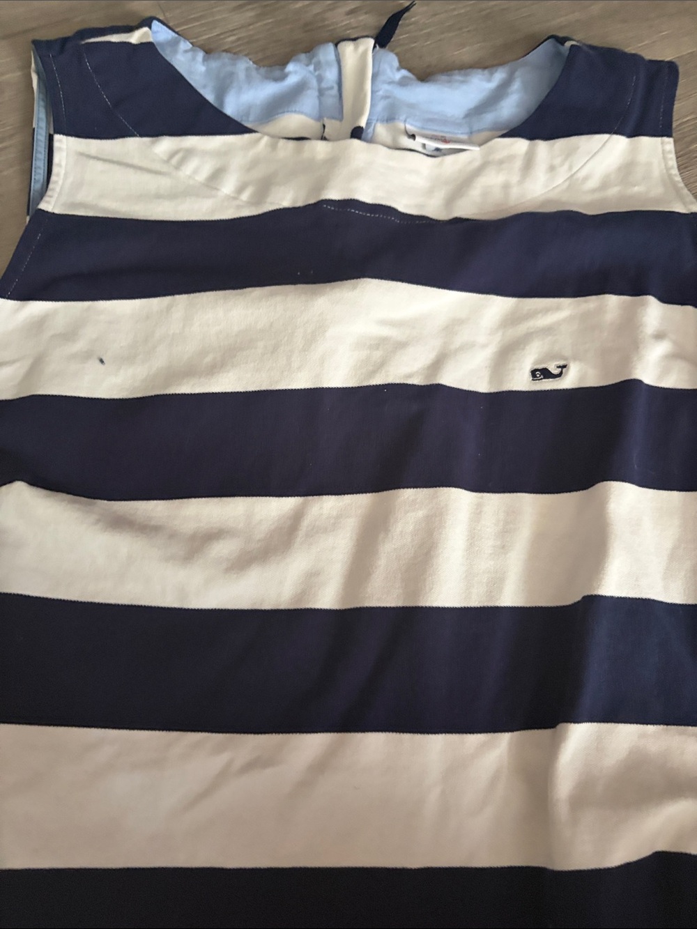 Vineyard Vines for Target Navy and Cream Striped Sleeveless Dress!